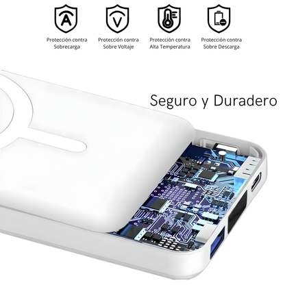 Power Bank Magnética 3 en 1